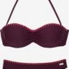 Buffalo Bikinis Bandeaux Bandeau Bikini Femme Aubergine -Lumiere de Bikini Boutique 4af3abf53a6f9be64443d7d142899f0b