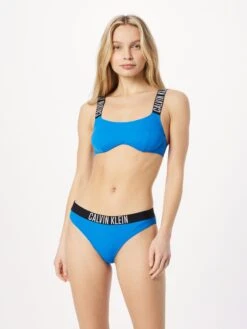 CALVIN KLEIN UNDERWEAR Hauts De Bikinis Bustiers Bustier Hauts De Bikini Intense Power Femme Bleu -Lumiere de Bikini Boutique 4ba2ba6cf9dbc172bfd14d1b4b479ffa