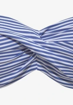 S.Oliver Bikinis Bandeaux Bandeau Bikini Femme Bleu Cobalt / Blanc -Lumiere de Bikini Boutique 4cb5892433a214267d92526256eea72d