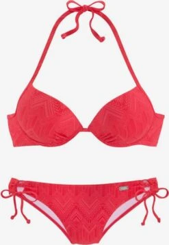 Buffalo Bikinis à Armatures Push-up Bikini Femme Rouge