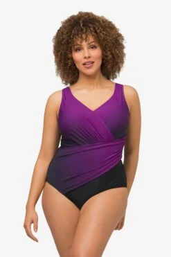 Ulla Popken Maillots De Bain Une Pièce Soutien-gorge Invisible Maillot De Bain Femme Aubergine -Lumiere de Bikini Boutique 505b719d1c4f6ea9ff5722eddd66f74b