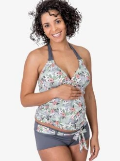 Tankinis Regular Tankini Femme Gris -Lumiere de Bikini Boutique 51c25d570dd43c5b78b6185d6c2af0ab