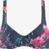 Sunseeker Hauts De Bikinis Avec Armatures Soutien-gorge Invisible Hauts De Bikini Femme Bleu Marine