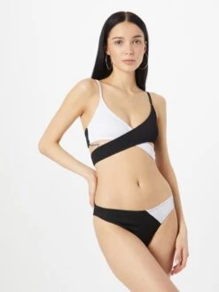 NASTY GAL Grands Bonnets Bustier Bikini Femme Noir / Blanc -Lumiere de Bikini Boutique 53290a39ddcb57312fd3c241599fd7f6