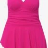 Ulla Popken Tankinis Bustier Tankini Femme Rose -Lumiere de Bikini Boutique 5d169bae45544e5445a1d7183958a80f