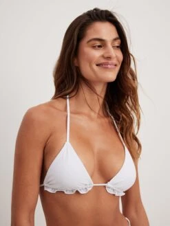 NA-KD Hauts De Bikinis Triangles Triangle Hauts De Bikini Femme Blanc