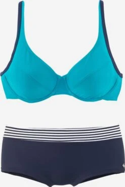 S.Oliver Bikinis à Armatures Soutien-gorge Invisible Bikini Femme Bleu Foncé