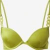 Hunkemöller Hauts De Bikinis Avec Armatures Push-up Hauts De Bikini Palm Femme Vert Clair -Lumiere de Bikini Boutique 61e99edaa8edefaf57613da6d9902f0f
