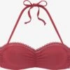 S.Oliver Hauts De Bikinis Bandeaux Bandeau Hauts De Bikini Femme Rouge Sang -Lumiere de Bikini Boutique 642dd54ae27e4515dce94343a42e61e7