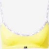Calvin Klein Swimwear Hauts De Bikinis Bustiers Bustier Hauts De Bikini Femme Jaune -Lumiere de Bikini Boutique 66791ee45ad0cd5a04e8686d1a2882a0