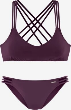 Bruno Banani Bikinis Bustiers Bustier Bikini Femme Bordeaux