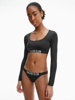 Calvin Klein Swimwear Hauts De Bikinis Bustiers Bustier Hauts De Bikini Intense Power Femme Noir -Lumiere de Bikini Boutique 69937c7195318180533deb22c532a01c