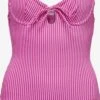 ONLY Maillots De Bain Une Pièce Maillot De Bain ALEXA Femme Rose / Fuchsia