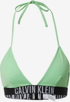 Calvin Klein Swimwear Hauts De Bikinis Triangles Triangle Hauts De Bikini Intense Power Femme Vert Clair