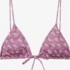 PULL & BEAR Hauts De Bikinis Triangles Triangle Hauts De Bikini Femme Rose -Lumiere de Bikini Boutique 6e42f716de00503e96d5a49596490199