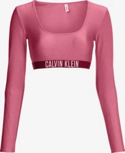 Calvin Klein Swimwear Hauts De Bikinis Bustiers Bustier Hauts De Bikini Femme Rose