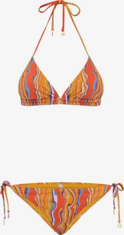 Shiwi Grands Bonnets Triangle Bikini Femme Jaune Dor / Orange Foncé
