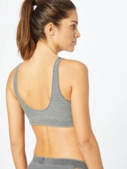 Calvin Klein Swimwear Hauts De Bikinis Bustiers Bustier Hauts De Bikini Femme Gris -Lumiere de Bikini Boutique 75aea1c472489880c232b716eebea39a