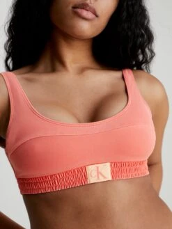 Calvin Klein Swimwear Hauts De Bikinis Bustiers Bustier Hauts De Bikini Femme Orange -Lumiere de Bikini Boutique 75e0ec239904212af8ec274e4be724d0