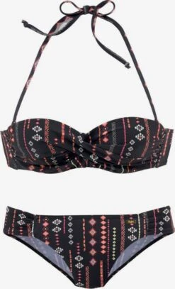 Buffalo Bikinis Bandeaux Bandeau Bikini Femme Noir