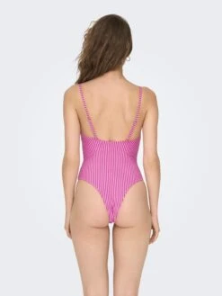 ONLY Maillots De Bain Une Pièce Maillot De Bain ALEXA Femme Rose / Fuchsia -Lumiere de Bikini Boutique 7a3be1ad87707a8b5fdf9932244b7044