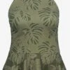 Ulla Popken Tankinis Bustier Haut De Tankini Femme Kaki / Olive -Lumiere de Bikini Boutique 7af25941afcacb0ccb8d5696c940173d