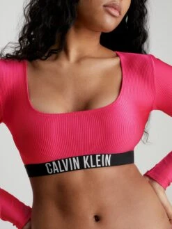 Calvin Klein Swimwear Hauts De Bikinis Bustiers Bustier Hauts De Bikini Femme Rose -Lumiere de Bikini Boutique 7b0b068c26568a1f391373ac093fcced