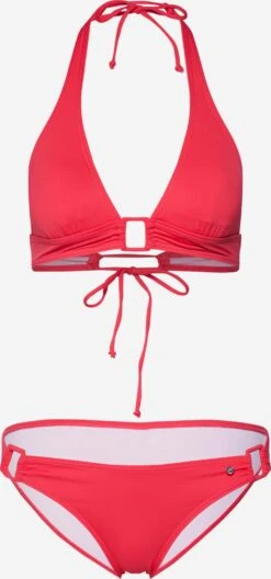 S.Oliver Bikinis Bandeaux Bandeau Bikini Femme Rouge Clair