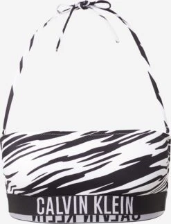 Calvin Klein Swimwear Hauts De Bikinis Bandeaux Bandeau Hauts De Bikini Femme Noir
