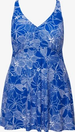 Ulla Popken Tankinis Bustier Tankini Femme Bleu Roi
