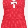Maillots De Bain Une Pièce Bustier Maillot De Bain ANTONIE Femme Rouge -Lumiere de Bikini Boutique 81cd6cf86bc6383e15a86322833cf172