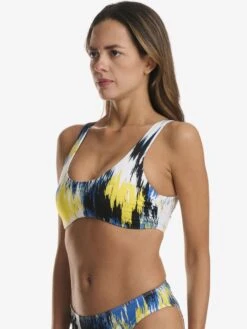 Wolford Hauts De Bikinis Bustiers Bustier Hauts De Bikini Scoop Neck Top Femme Bleu -Lumiere de Bikini Boutique 846f576be700ddcebed37048fda33cb6