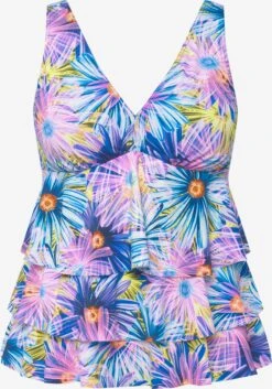 Ulla Popken Tankinis Haut De Tankini Femme Mélange De Couleurs