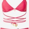 NASTY GAL Grands Bonnets Triangle Bikini Femme Rose -Lumiere de Bikini Boutique 8b1fdccce8146386ce8282c9c48fc20d