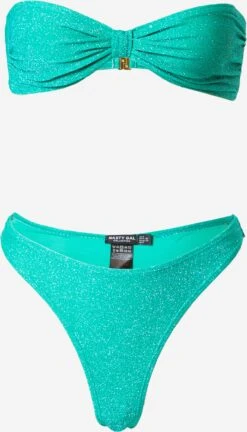 NASTY GAL Bikinis Bandeaux Bandeau Bikini Femme Jade
