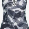 Ulla Popken Maillots De Bain Une Pièce Bustier Maillot De Bain Camo Femme Gris / Gris Clair / Gris Foncé