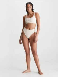 Calvin Klein Swimwear Hauts De Bikinis Bustiers Bustier Hauts De Bikini Femme Blanc -Lumiere de Bikini Boutique 8e5fabeddd7a9a4e2fd82434da935b21