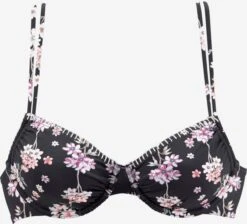 Sunseeker Hauts De Bikinis Avec Armatures Soutien-gorge Invisible Hauts De Bikini Ditsy Femme Noir