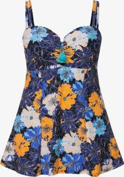 Ulla Popken Maillots De Bain Une Pièce Maillot De Bain Femme Bleu