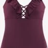 S.Oliver Maillots De Bain Une Pièce Maillot De Bain Femme Violet Foncé -Lumiere de Bikini Boutique 9eab56e20feaa19c9f4394825ffa5206