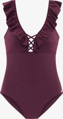 S.Oliver Maillots De Bain Une Pièce Maillot De Bain Femme Violet Foncé