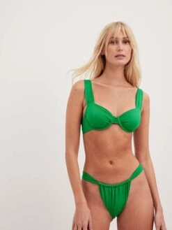 NA-KD Hauts De Bikinis Avec Armatures Balconnet Hauts De Bikini Femme Vert