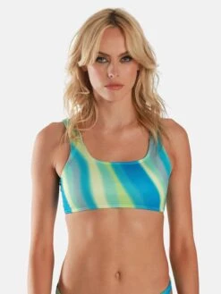 OW Collection Hauts De Bikinis Bustiers Bustier Hauts De Bikini HANNA Femme Bleu -Lumiere de Bikini Boutique 9f3560eee2f1f7c6e4091d93bd7dfd3e