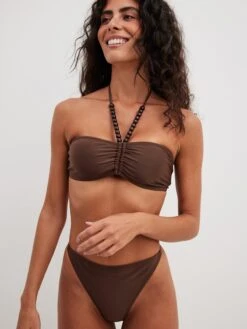 NA-KD Bas De Bikinis Bas De Bikini Femme Chocolat