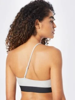 Calvin Klein Swimwear Hauts De Bikinis Bustiers Bustier Hauts De Bikini Femme Gris Argenté -Lumiere de Bikini Boutique a350aa18bb7c890d2cd373e1015ba00a