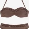 Bruno Banani Bikinis à Armatures Bandeau Bikini Femme Marron 1 Bruno Banani Bikinis à Armatures Bandeau Bikini Femme Marron -Lumiere de Bikini Boutique a54dc3980ca0924a7dba77e0ff681b5e