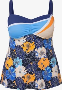 Ulla Popken Tankinis Balconnet Tankini Femme Mélange De Couleurs