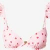 Grands Bonnets Soutien-gorge Invisible Hauts De Bikini Femme Rose