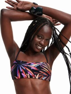 Desigual Hauts De Bikinis Bustiers Bustier Hauts De Bikini Playa Femme Noir -Lumiere de Bikini Boutique a95e983bbbe77ad3b88a17873e6344f0