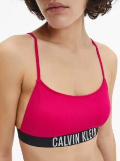 Calvin Klein Swimwear Hauts De Bikinis Bustiers Regular Hauts De Bikini Femme Rose -Lumiere de Bikini Boutique aaac97abf80e73ee8da8610950dfdd1e